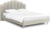 577183 Кровать Queen II Sharlotta L 1600 ОГОГО (арт.577183), (Ткань/Белый)