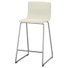 003.603.37 БЕРНГАРД Стул барный, хромированный, Мьюк белый