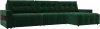 128960 Диван угловой с полками Лига-053 НПБ Лонг Лига Диванов (Велюр) арт.128960