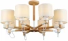 MD.19107-8-S-WOOD+WH Потолочная люстра на штанге Imex MD.19107-8-S-WOOD+WH
