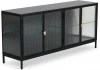 774636 Сервант 4-х дверный The One ОГОГО (арт.774636), (ЛДСП,Металл,Стекло/Черный)