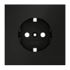VLS000608 Накладка для розетки с заземлением Voltum S70 VLS000608 (черный матовый)