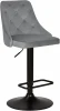 5021_BlackBase-LM JOSEPH BLACK, цвет сиденья серый велюр (MJ9-75), цвет основания черный Стул барный DOBRIN JOSEPH BLACK (серый велюр (MJ9-75)) 5021_BlackBase-LM BLACK, цвет сиденья серый (MJ9-75), основания черный