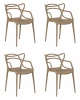 LMZL-PP601-N_P-GR-03 Набор 4 шт стул обеденный DOBRIN MASTERS (бежевый (GR-03))