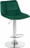 5017-LM TAILOR, цвет сиденья зеленый (MJ9-88), цвет основания хром Стул барный TAILOR (зеленый велюр (MJ9-88))