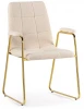 15546 Стул Woodville на металлокаркасе Lana cream / gold 15546