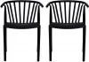 RF 0812P Комплект из 2-х стульев Bradexhome Venice чёрный