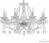 107/8/240 Ni Подвесная люстра Bohemia 107 107/8/240 Ni (220V, подвески, на цепи, подсвечник, свеча)