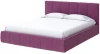 1897427 PROxSON Кровать Varna Grand без основания (Ткань: Рогожка Savana Berry (фиолетовый)) 140x200