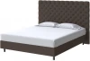 2033029 PROxSON Кровать Paris Boxspring Standart (Ткань: Рогожка Savana Chocolate (шоколад)) 180x200