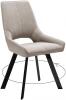 00-00062323 Стул 268 Z128 бежевый, ножки черные Dikline 00-00062323