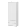 00-00272746 Шкаф двухстворчатый Арника с ящиками Денвер (Серия 2), Белый