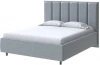 2013599 PROxSON Кровать Routa без основания (Ткань: Велюр Gratta 3 Утренний туман) 80x190