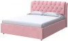 2018163 PROxSON Кровать Chester (Ткань: Велюр Casa Жемчужно-розовый) 160x200