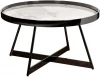 47ED-28010 47ED-28010 Стол журнальный белый/черный хром 80*80*45см Garda Decor