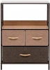 2500000183485 Комод Leset Локи 3 ящ., Коричневый Leset (Искусственный лен/Бежевый,Коричневый) арт.2500000183485