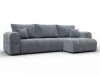 136537 Диван угловой Лига-110 НПБ угол универсальный (ДВП,ДСП,ЛДСП,Брус,Фанера,Велюр/Серый) Лига Диванов 136537