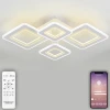 LED LAMPS 81195 Потолочная люстра светодиодная Natali Kovaltseva Mujus LED LAMPS 81195 с пультом ДУ, моб. приложением 160W, белый, LED