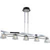89103-5 chrome + wengue Потолочная люстра N-Light 89103 89103-5 chrome + wengue