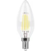 25956 Лампочка светодиодная филаментная E14 9W 220V свеча прозрачная 2700K Feron 25956