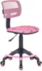 CH-299-F/PK/FLIPFLOP Кресло детское Бюрократ CH-299-F розовый сланцы сетка/ткань крестовина пластик подст.для ног
