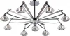 907-09-13 chrome + dark chrome Потолочная люстра N-Light 907 907-09-13 chrome + dark