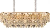 5265+10/S gold Подвесная люстра хрустальная Newport 5260 5265+10/S gold (220V, на цепи)