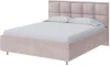 1908890 PROxSON Кровать Chessy без основания (Ткань: Велюр Лофти Бежевый) 90x190