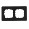 G1002GB-RM Рамка на 2 поста (черный) Jasmart G-Glass G1002GB-RM