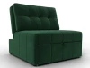 134897 Кресло-кровать Лига-107 (80) (ЛДСП,Брус,Фанера,Велюр/Зеленый) Лига Диванов 134897