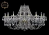 11.21.18.400.Gd.Sp Подвесная большая люстра Art Classic 11.21 11.21.18.400.Gd.Sp (220V, хрусталь, на цепи, подсвечник, свеча)