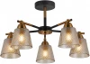 IL8226-5COU-79 BK GD Потолочная люстра на штанге ILLUMICO IL8226-5COU-79 BK GD