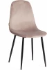 21134 Обеденный стул Tetchair BREEZE (Велюр,Металл /Черный)
