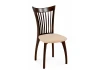 639336 Стул деревянный Лидиос велюр тедди 008 / орех темный 639336