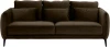 342366 Диван Amsterdam трехместный ОГОГО (арт.342366), (Ткань/Коричневый)