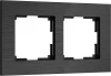 W0023508 Рамка на 2 поста (черный алюминий) Werkel W0023508 (a066330)