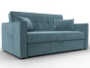 134869 Диван прямой Лига-104 (140) (ЛДСП,Брус,Фанера,Велюр/Бирюзовый) Лига Диванов 134869