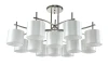 SERGIO PL8+4 NICKEL Потолочная люстра Crystal Lux Sergio PL8+4 NICKEL