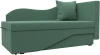 125298 Кушетка Гармония правая (Зеленый/Рогожка) Лига Диванов арт.125298
