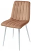 UDC7066G10872WHT Стул DUBLIN G108-72 тоффи, велюр / белый каркас