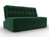 134908 Диван прямой Лига-107 (140) (ЛДСП,Брус,Фанера,Велюр/Зеленый) Лига Диванов 134908