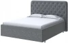 2014466 PROxSON Кровать Classic Large (Ткань: Велюр Gratta 4 Серый космос) 80x190