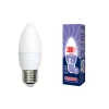 LED-C37-11W/DW/E27/FR/NR картон Лампочка светодиодная свеча белая E27 11W 6500K Volpe LED-C37-11W/DW/E27/FR/NR