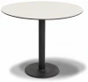 WHITE-70-70-M400 "Каффе" интерьерный стол из HPL круглый Ø70см, цвет молочный 4SIS арт.УТ-00000578