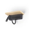 3868/8WL Настенный светильник с полкой на гибкой ножке для чтения с usb Odeon Light Woody 3868/8WL (LED, 220V, выключатель)