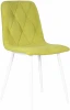 006 DOBRIN CHILLY ROMBO, цвет сиденья лайм Simple 14, цвет основания белый Стул обеденный DOBRIN CHILLY ROMBO (Лайм Simple 14, основание белый) 006 ROMBO, цвет сиденья лайм основания белый