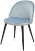 UDC5186G06243 Обеденный стул M-City JAZZ G062-43 пудровый серо-голубой, велюр