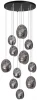 5038/11 Подвесная люстра каскадная Odeon Light Mussels 5038/11 черный/дымчатый/металл/стекло G9 11*40W (220V, на проводе)