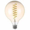 933302 Лампочка светодиодная филаментная шар желтая, прозрачая колба E27 8,80 Вт 700 lm 3000K Lightstar 933302