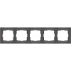 WL03-Frame-05 Рамка на 5 постов Werkel Snabb Basic, серо-коричневый
